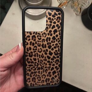 Leopard Print Phone Case - Brown/Black